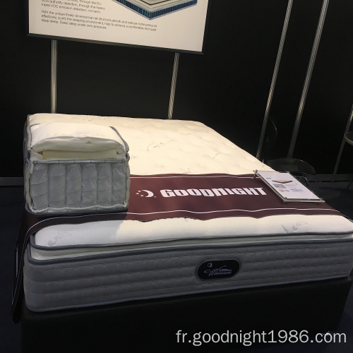 Matelas matelas à ressorts ensachés compressé personnalisé matelas à ressorts ensachés en mousse naturelle